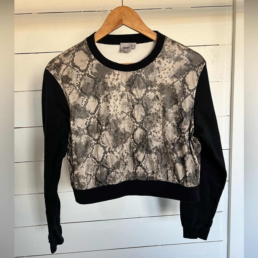 ASOS Snakeskin Print Sweater